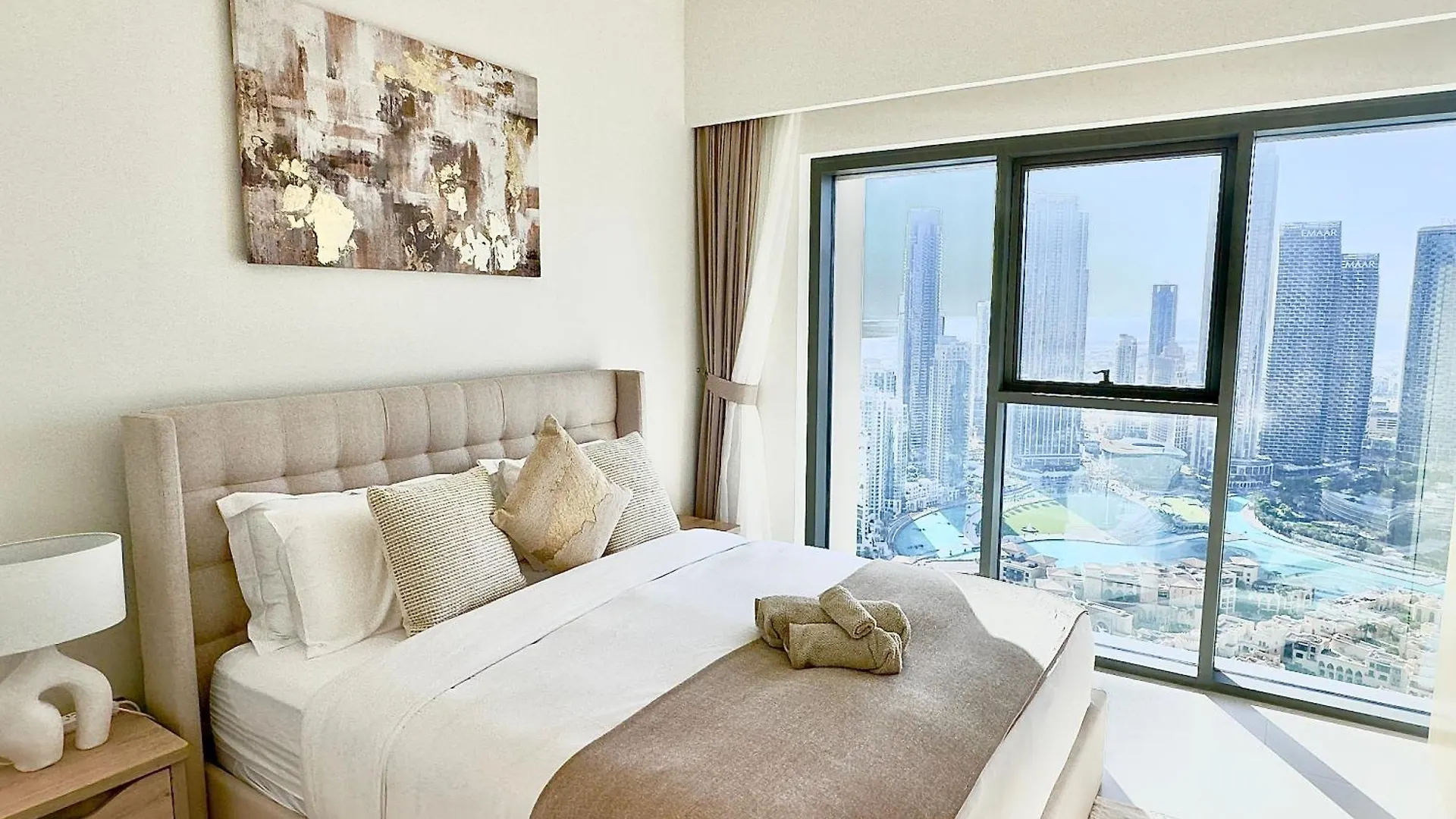 Best View In Dubai And Burj Khalifa View - 2 Bedroom - 3 Beds Apartment
